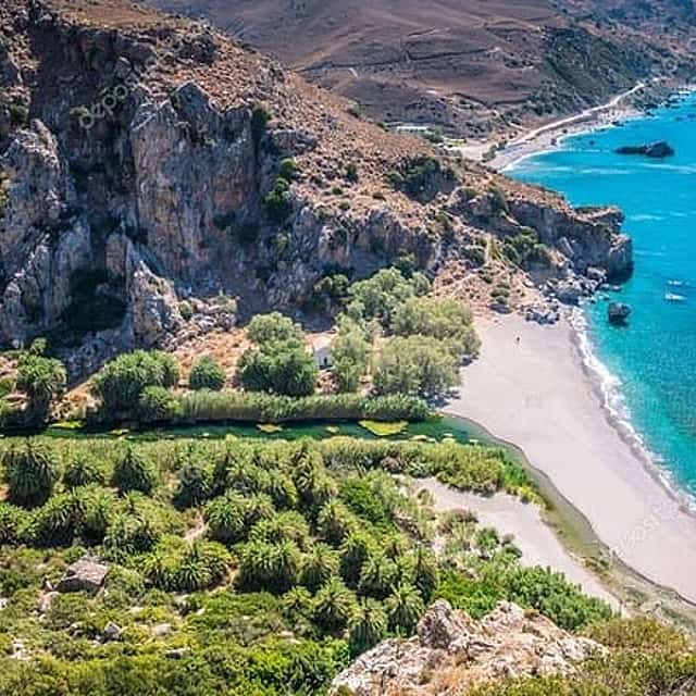 Preveli Palm Beach From Rethimno