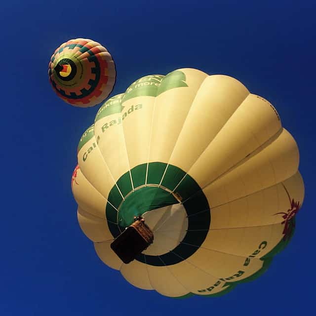 Klassische Heißluftballonfahrt am Nachmittag
