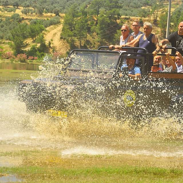 2 in 1 : Jeep Safari and Green Canyon Boat Tour from Side with Lunch