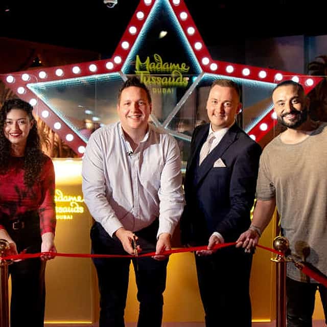 Dubai Madame Tussauds Museum Visit & Marina Dhow Cruise with Dinner in Private Transfers