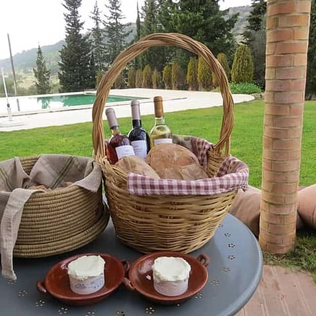 Esperienza di vino, pane e formaggio in piccolo gruppo con pranzo in agriturismo