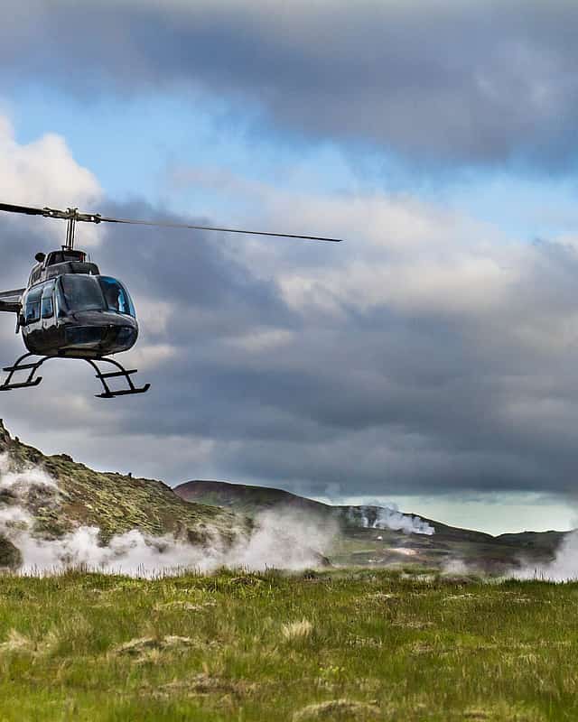 Reykjavik Geotermální Let Helikoptérou
