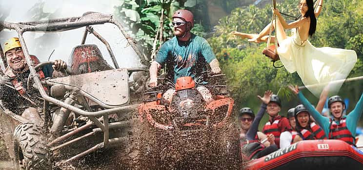 Photo 1 Bali: Exclusive Combo Thrilling Adventure of ATV/QUAD + River Rafting + Swing Experience