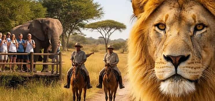 Photo 1 Elephant enrichment, Horseback Safari & Lion Exploration Tour