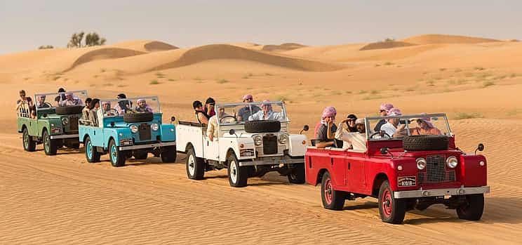Photo 1 Dubai Heritage Desert Safari in Vintage Land Rover with BBQ Dinner