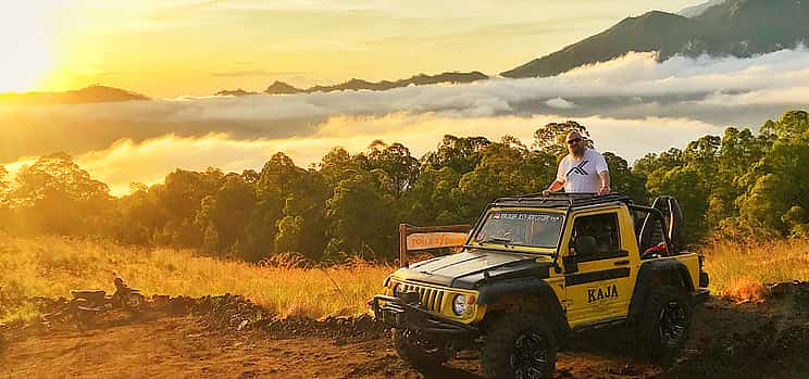 Photo 1 Explore Mount Batur Sunrise and Black Lava with Private 4WD Jeep Adventure