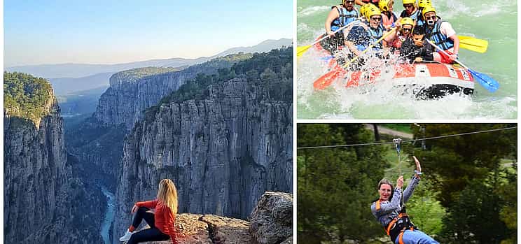 Photo 1 3 in 1 : Eagle Canyon, Rafting and Zipline Tour from Alanya