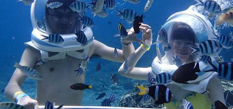 Photo 1 Bali Water Sport Package: Banana Boat + Fly Fish or Parasailing + Jet Skiing + Fly Board + Sea Walker