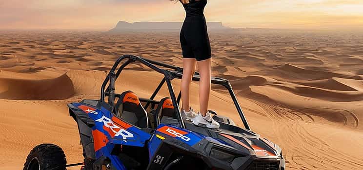 Photo 1 Dubai: 60 Mins Private Red Dune Buggy ride with Safari and BBQ Dinner in VIP Camp