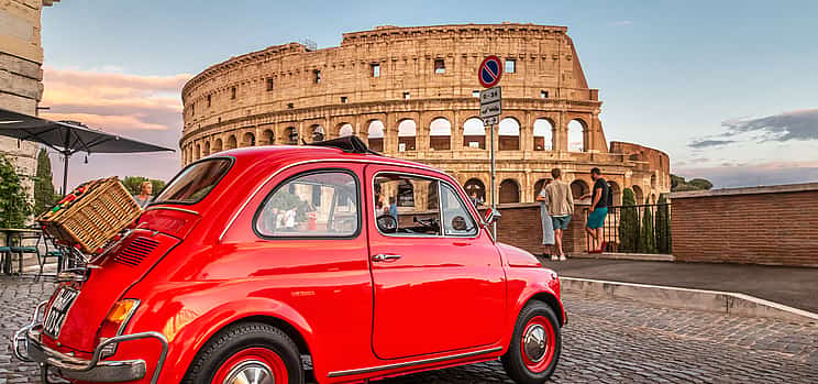 Foto 1 Fiat 500 Selbstfahrende Tour für Paare in Rom