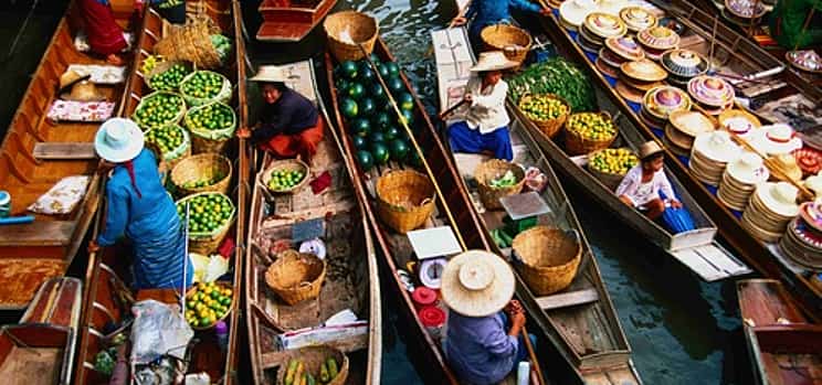 Foto 1 Excursión de medio día a Bangkok: Mercado Flotante Damnoen Saduak y Casa Tailandesa