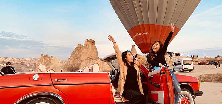 Photo 1 Classic Car Tour with Hot Air Balloons Take-off Point Visit