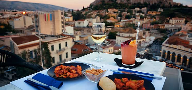Photo 1 Greek Cooking Class in Athens Including Rooftop Dinner with Acropolis View