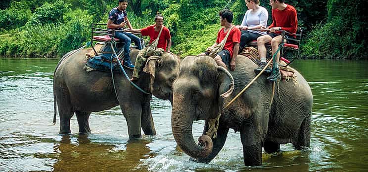 Foto 1 Bangkok - Kanchanaburi: Fluss Kwai mit Elefantenreiten und Bamboo Rafting