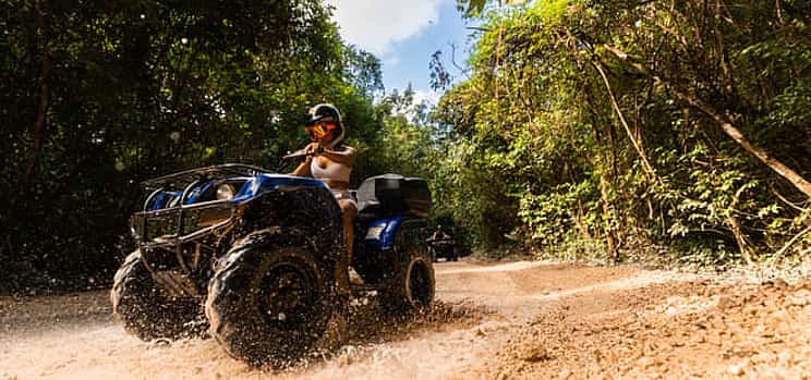 Foto 1 ATV ลุยป่าผจญภัยพร้อมซิปไลน์, เซโนเต้ &amp; ชิมเตกีลา
