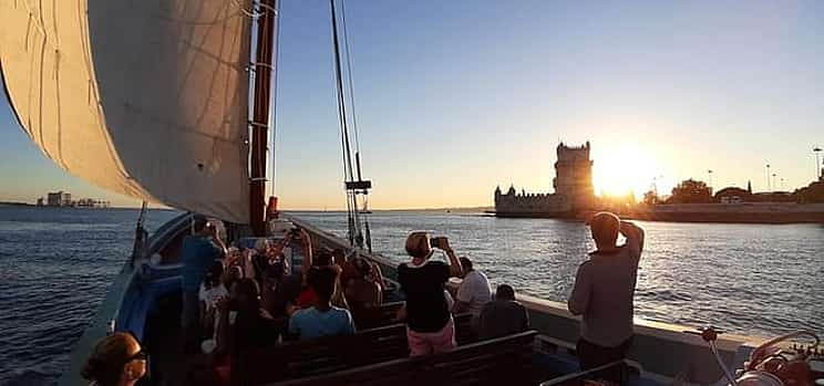 Photo 1 Lisbon Traditional Boats - Sunset Cruise with White Wine