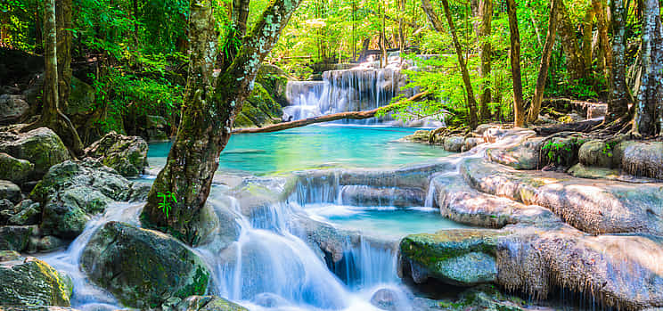 Photo 1 Erawan Waterfall and Kanchanaburi from Bangkok (Group Tour)