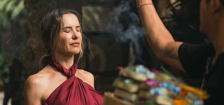 Photo 1 Bali: Purification Ritual Ceremony at Taman Beji Gria Waterfall