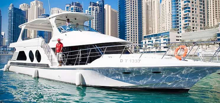 Photo 1 Dubai Xclusive Shared Moonlight Luxury Yacht Tour with BBQ