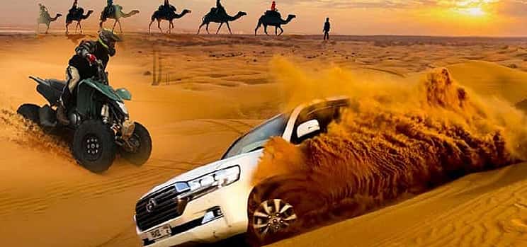 Photo 1 Dubai Desert Safari with 1 hour Quad Biking & BBQ dinner