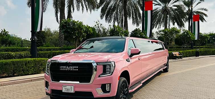 Photo 1 Pink GMC Yukon Limousine Ride upto 20 Pax