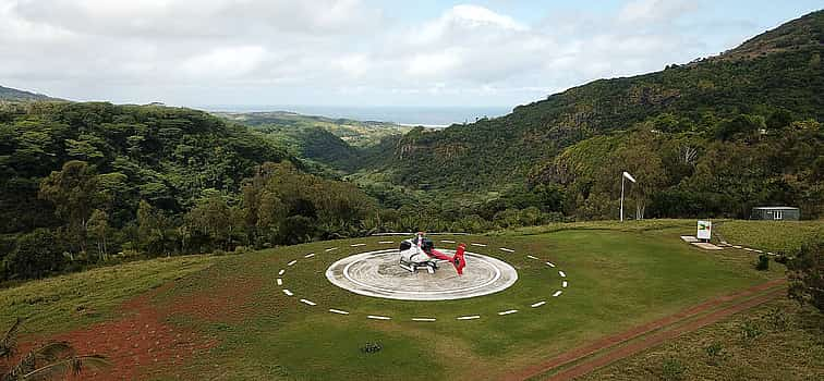 Photo 1 Shared Underwater Waterfall Helicopter Tour from Chamarel