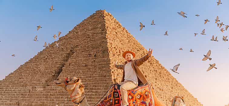 Photo 1 Full-day Tour to Giza Pyramids, Saqqara and Memphis with Lunch and Camel Ride