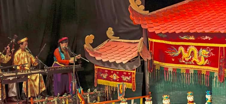 Foto 1 Espectáculo nocturno de marionetas acuáticas vietnamitas con cena