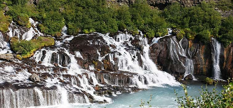 Photo 1 Borgarfjordur, Hraunfossar Waterfall and Glacier Ice Cave Private Super Jeep Tour